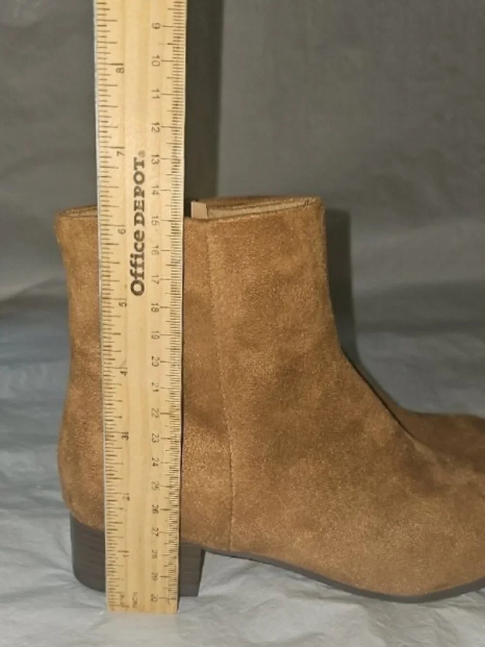 Time and Tru Women's Size 6 Zippered Ankle Boots Cognac New